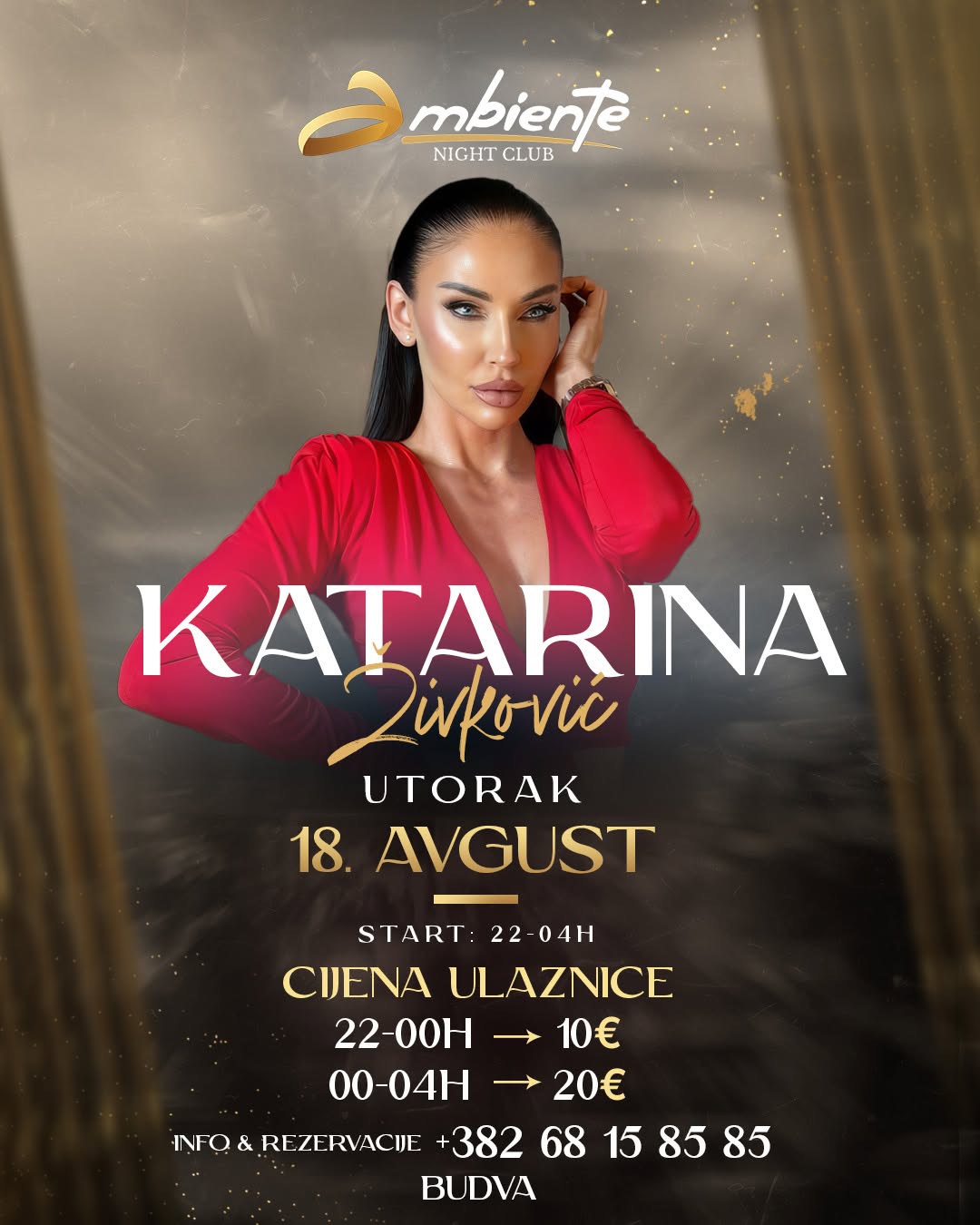 Katarina Živković u klubu Ambiente, Klub Ambiente