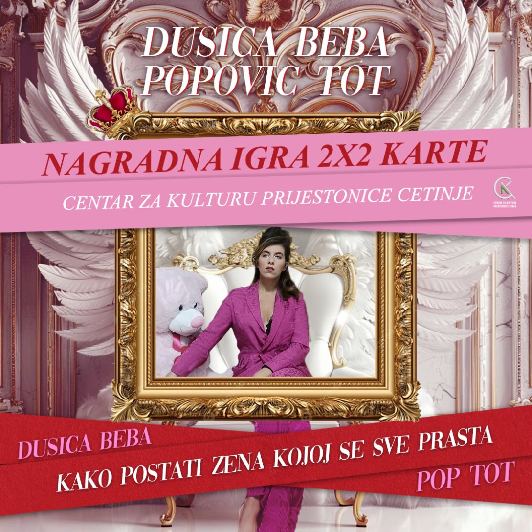 Monodrama „Kako postati žena kojoj se sve prašta", Galerija Centra za kulturu Cetinje