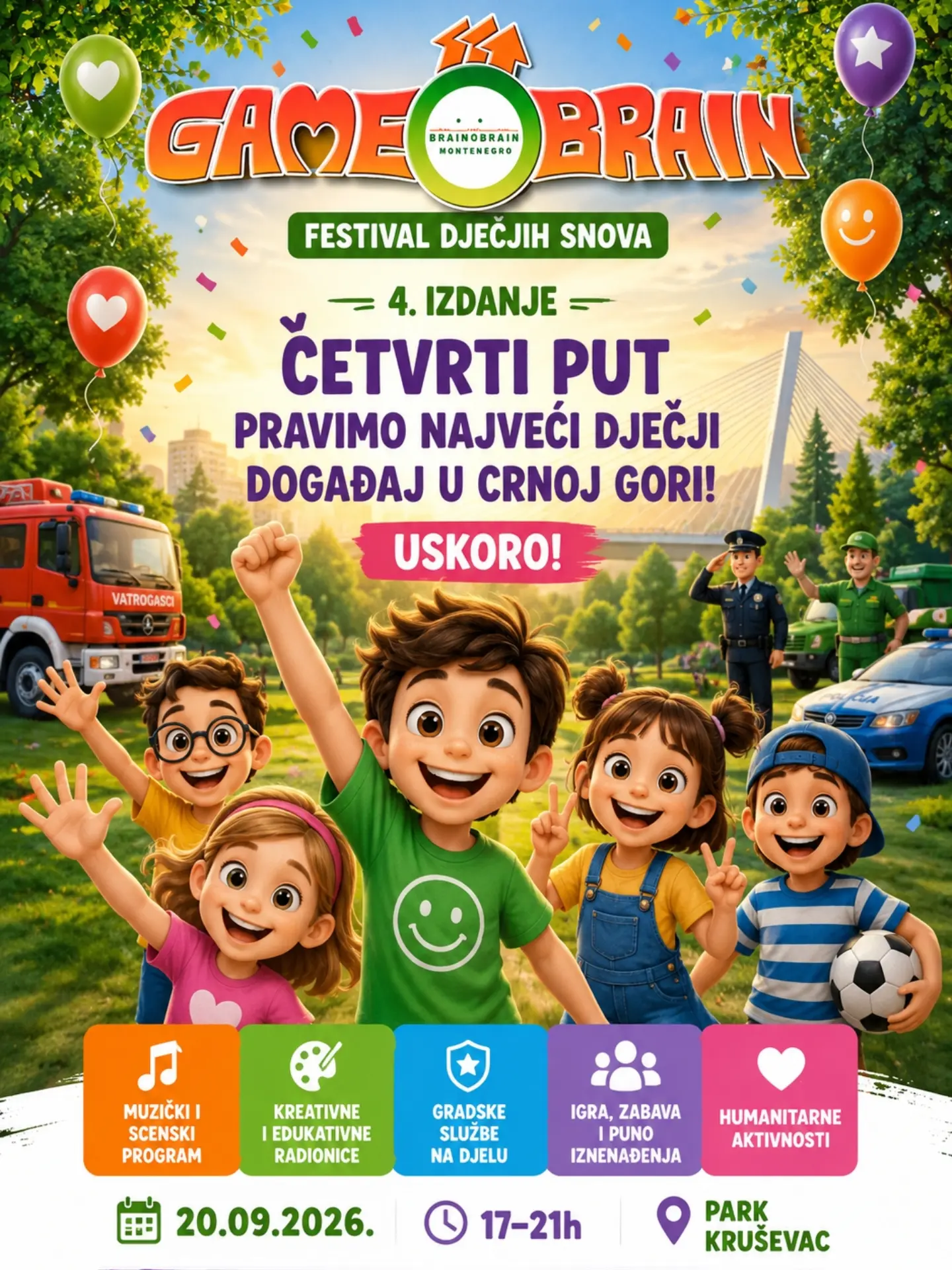 GAMEOBRAIN - Festival dječjih snova, Park Kruševac