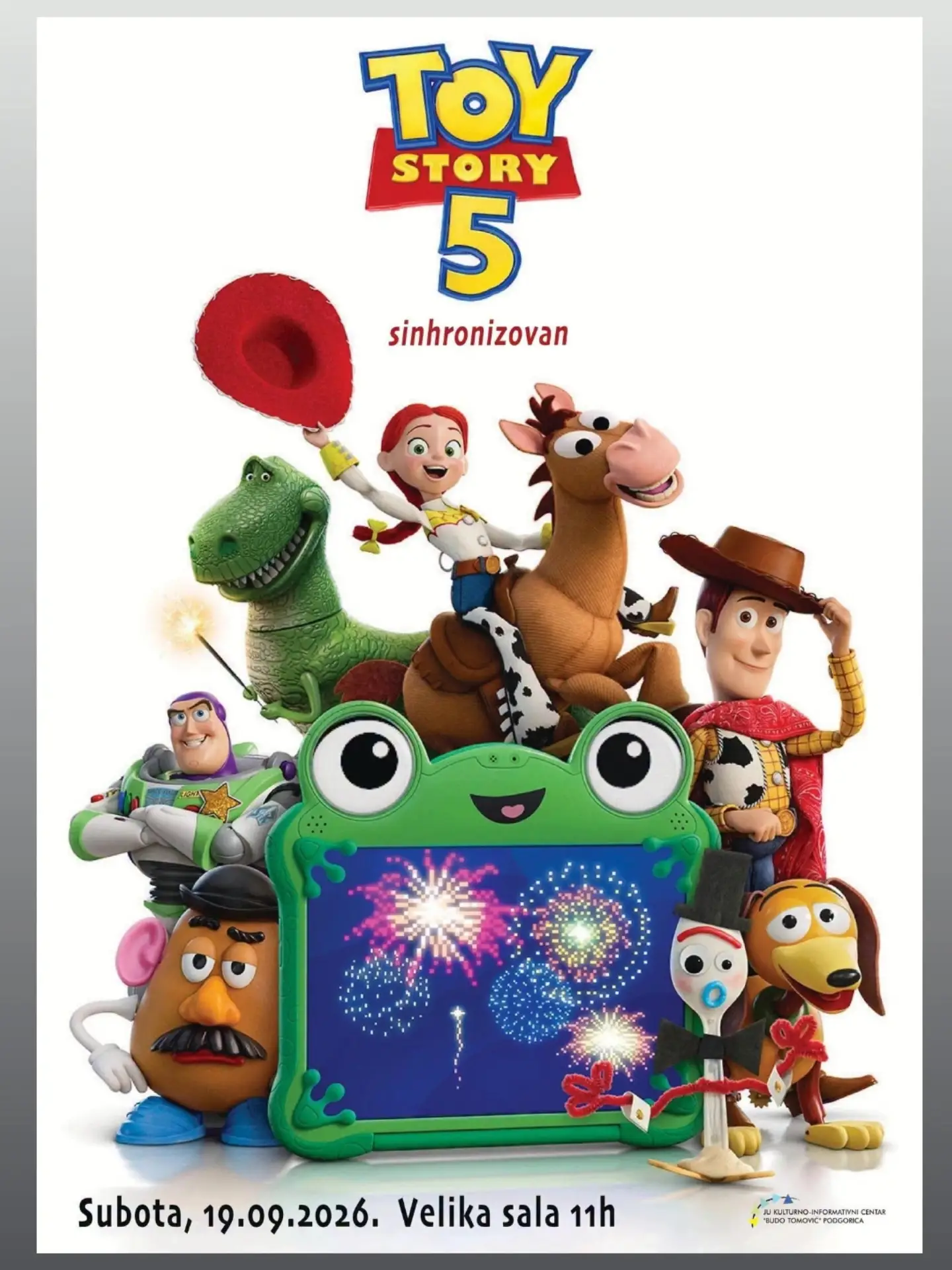 Priča o igračkama 5 / Toy Story 5, KIC 'Budo Tomović'