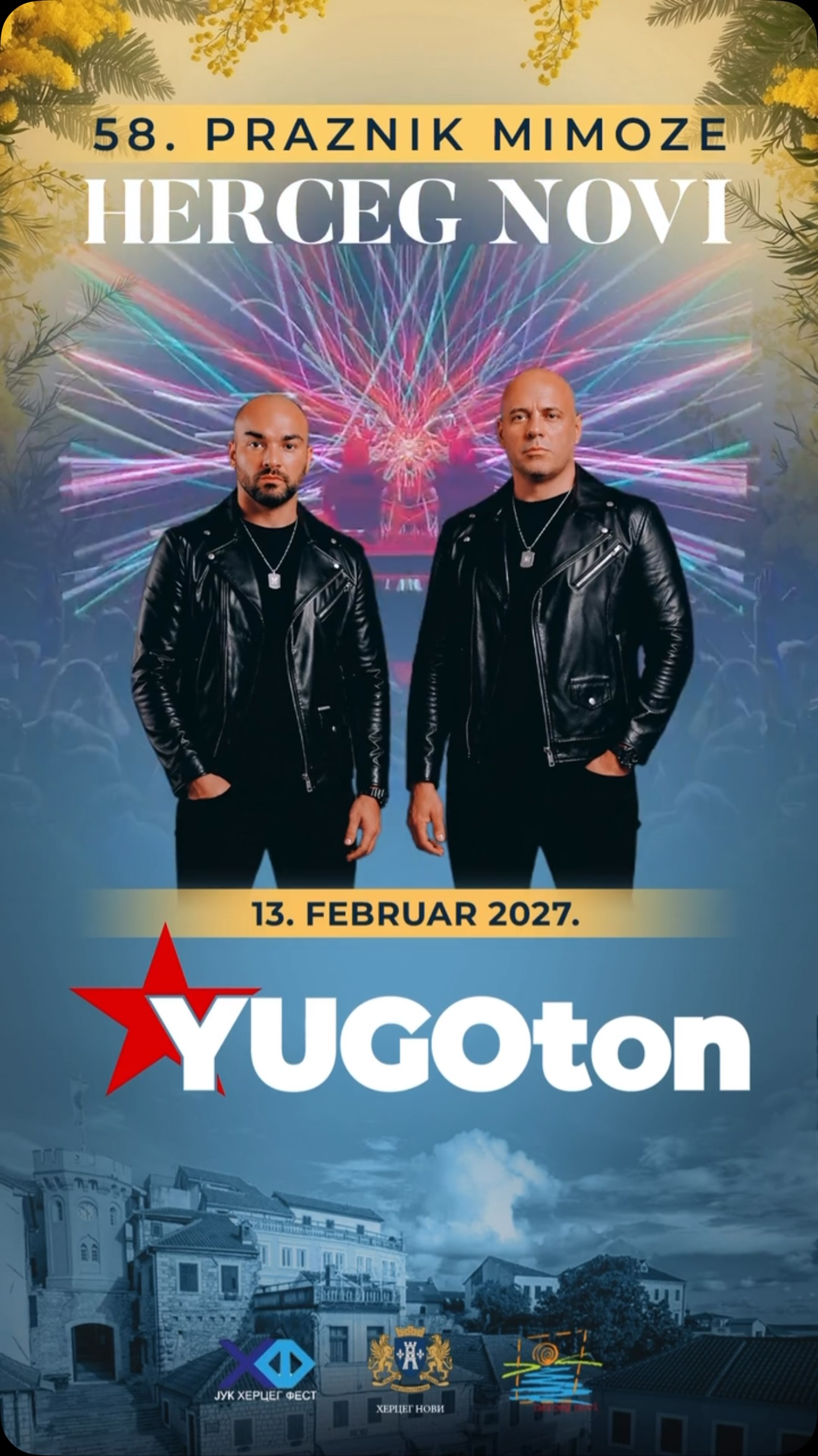 YUGOTON -- noć pod maskama, Plato ispred hotela Igalo