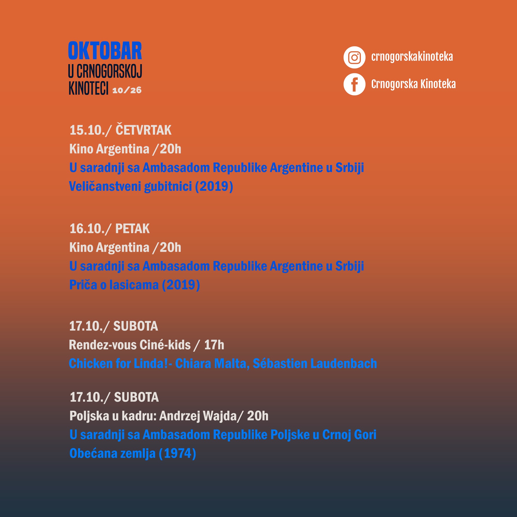 Rendez-vous Cine-kids: Chicken for Linda!, Kino Argentina