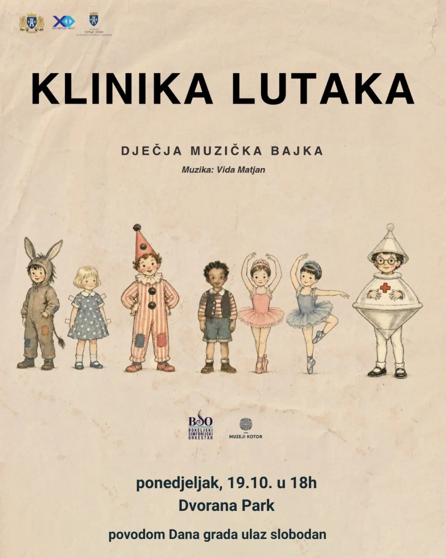 Predstava za djecu: „Klinika lutaka", Dvorana Park