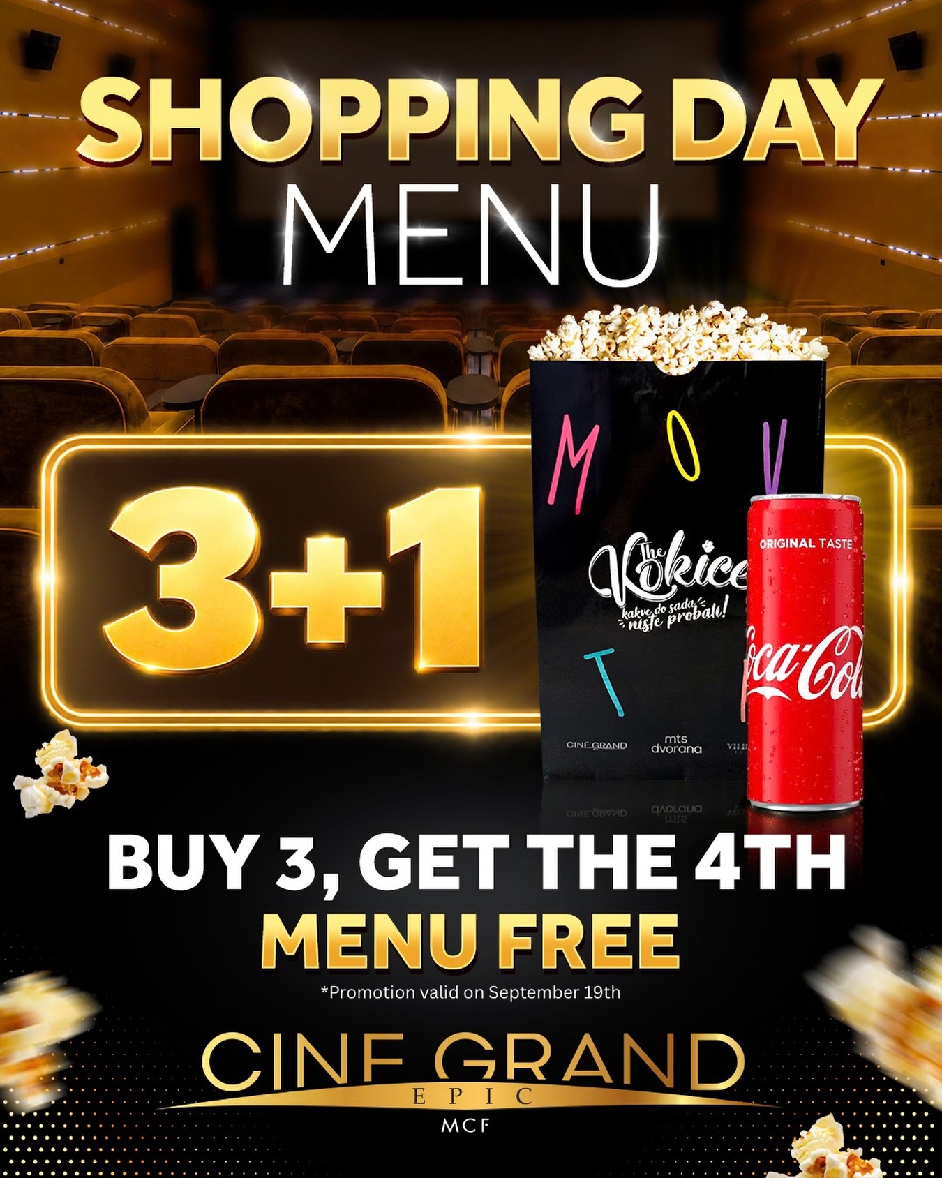 Shopping Day u Cine Grand Epic bioskopu, Cine Grand Epic, Porto Montenegro