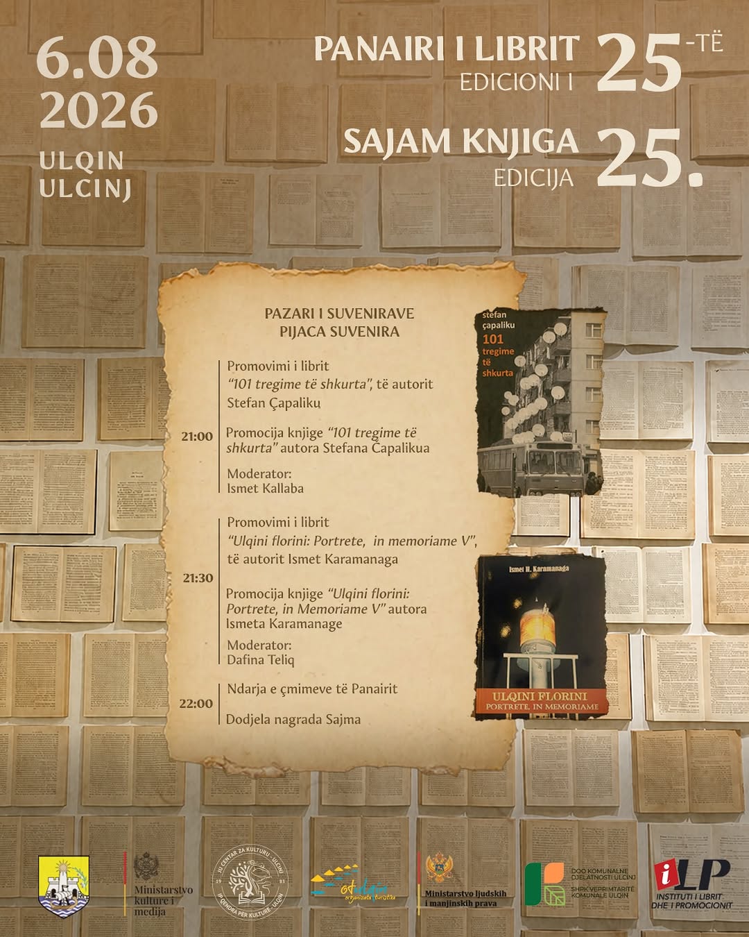Ndarja e çmimeve të Panairit të Librit Ulqin 2026, Panairi i Librit Ulqin 2026