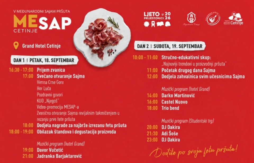 Nastup Darka Martinovića, Grand Hotel Cetinje
