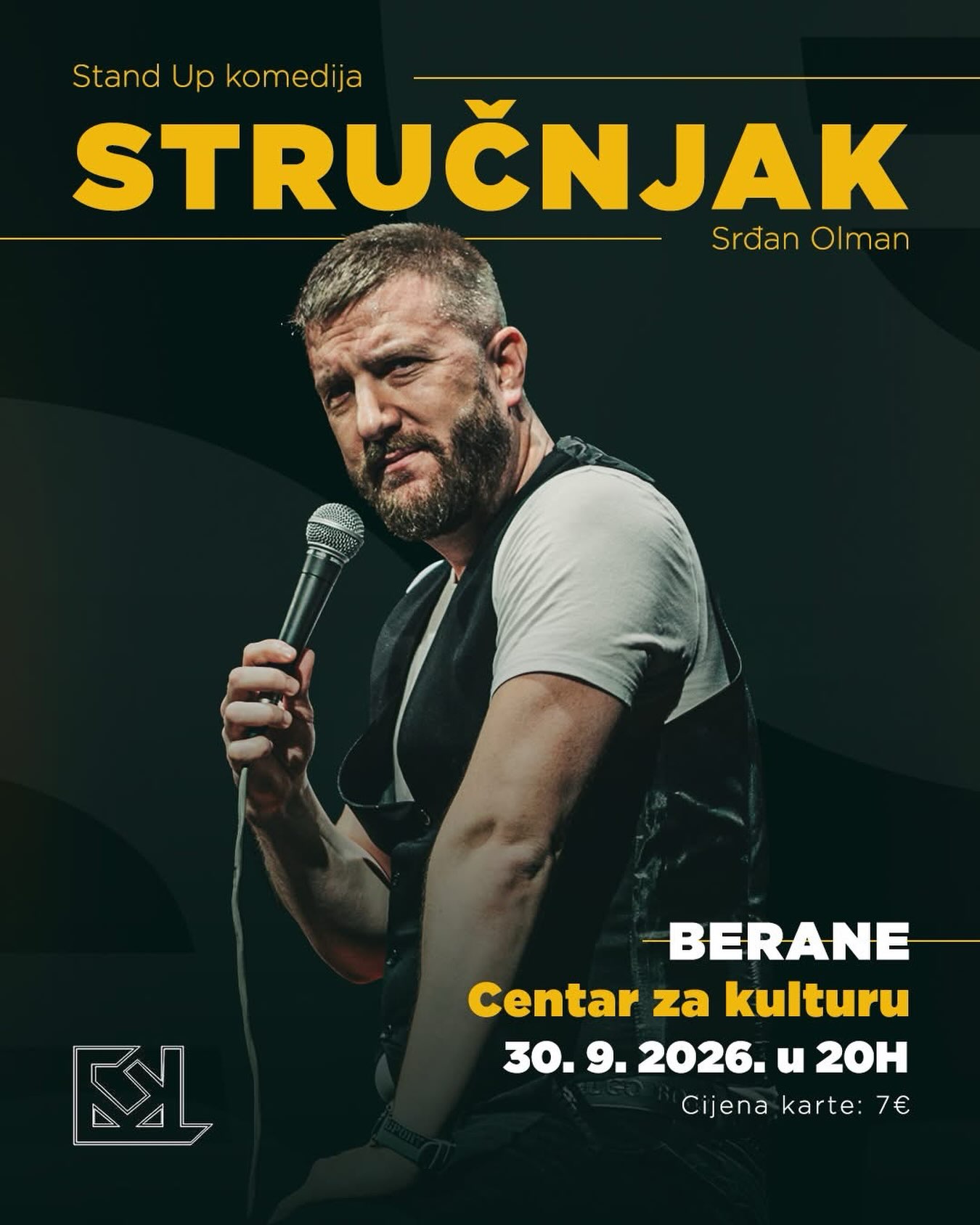 Stand Up komedija: Srđan Olman -- „Stručnjak", Centar za kulturu