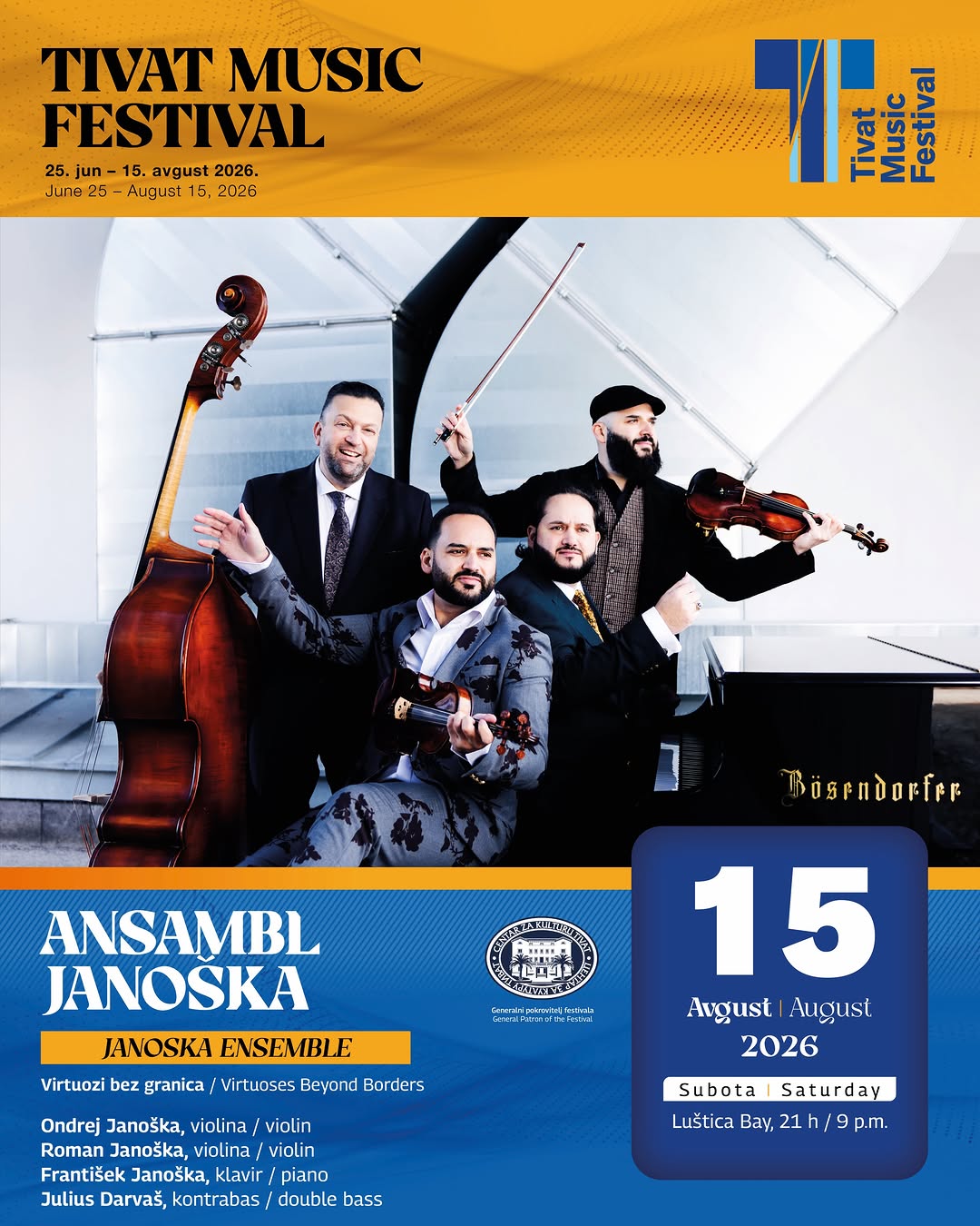 JANOSKA ENSEMBLE - Virtuozi bez granica, Luštica Bay, Lukobran