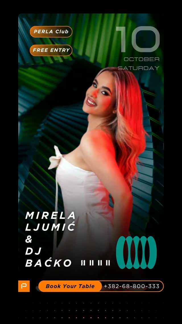 Mirela Ljumić & DJ Baćko, Perla Club