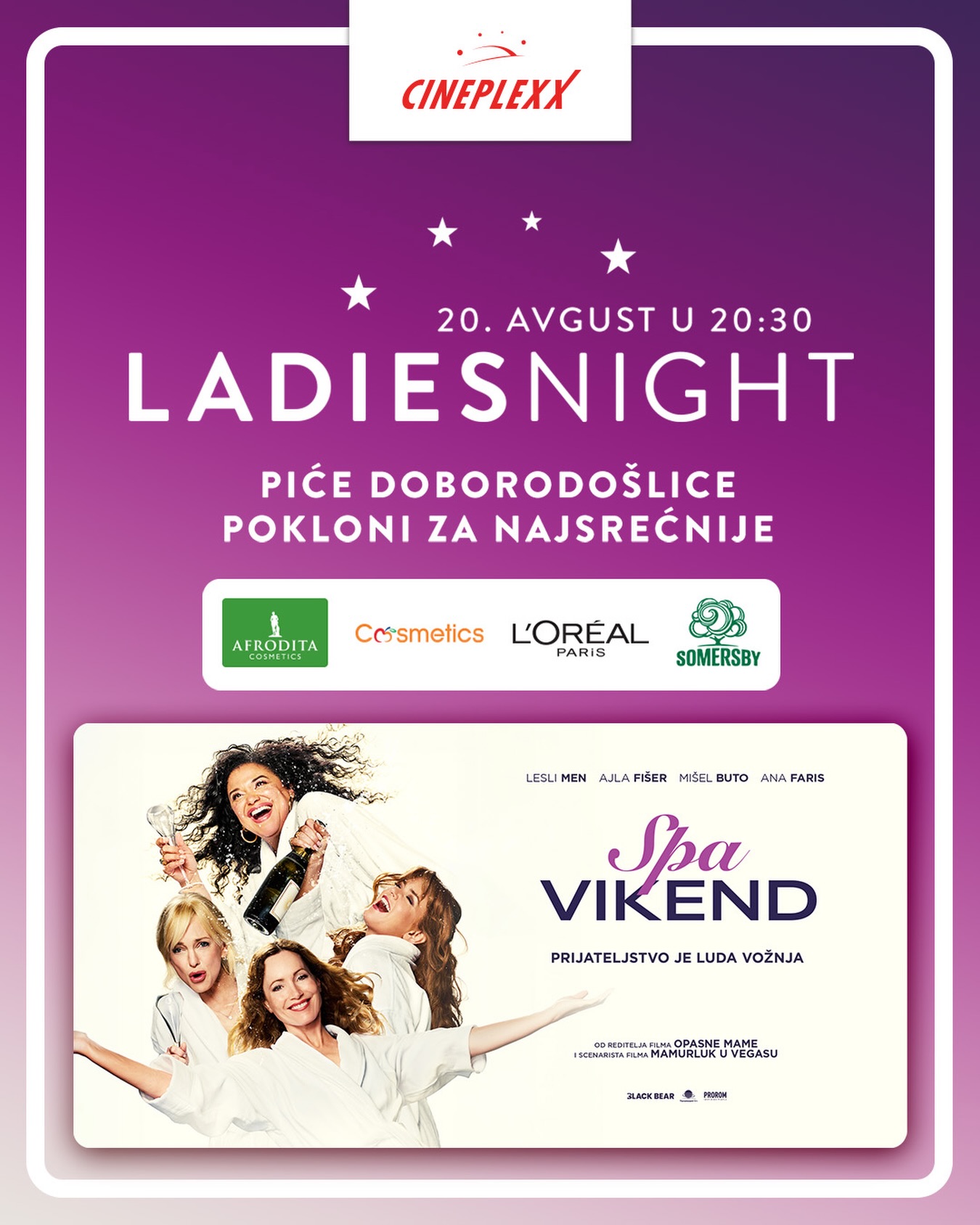 Ladies Night - SPA VIKEND, Cineplexx Big Fashion