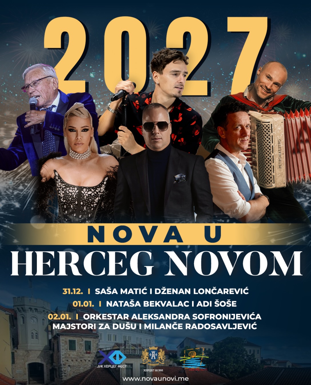 Doček 2027: Saša Matić & Dženan Lončarević, Trg Nikole Đurkovića
