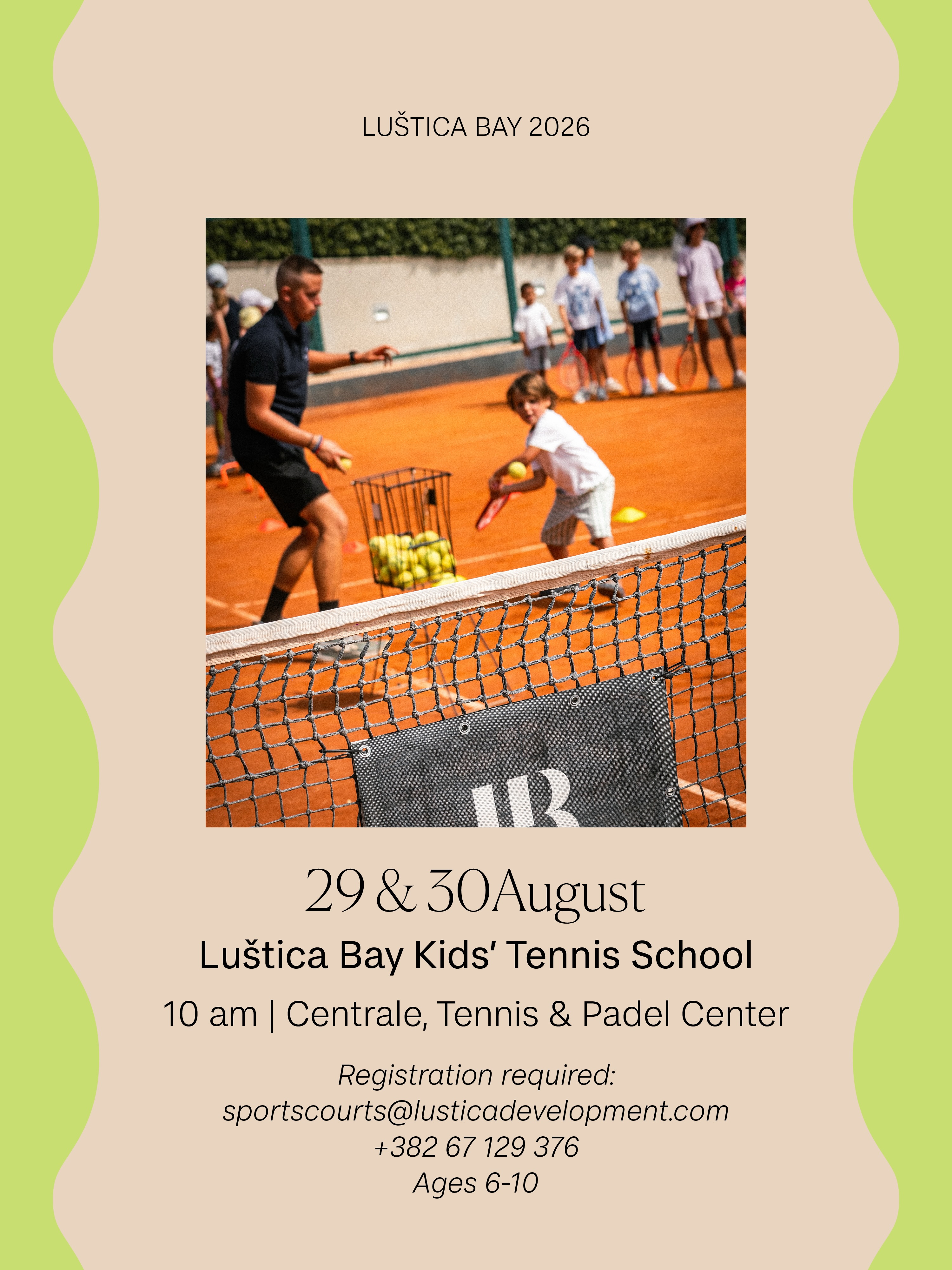 Lustica Bay Kids' Tennis School, Centrale Tennis &amp; Padel Center