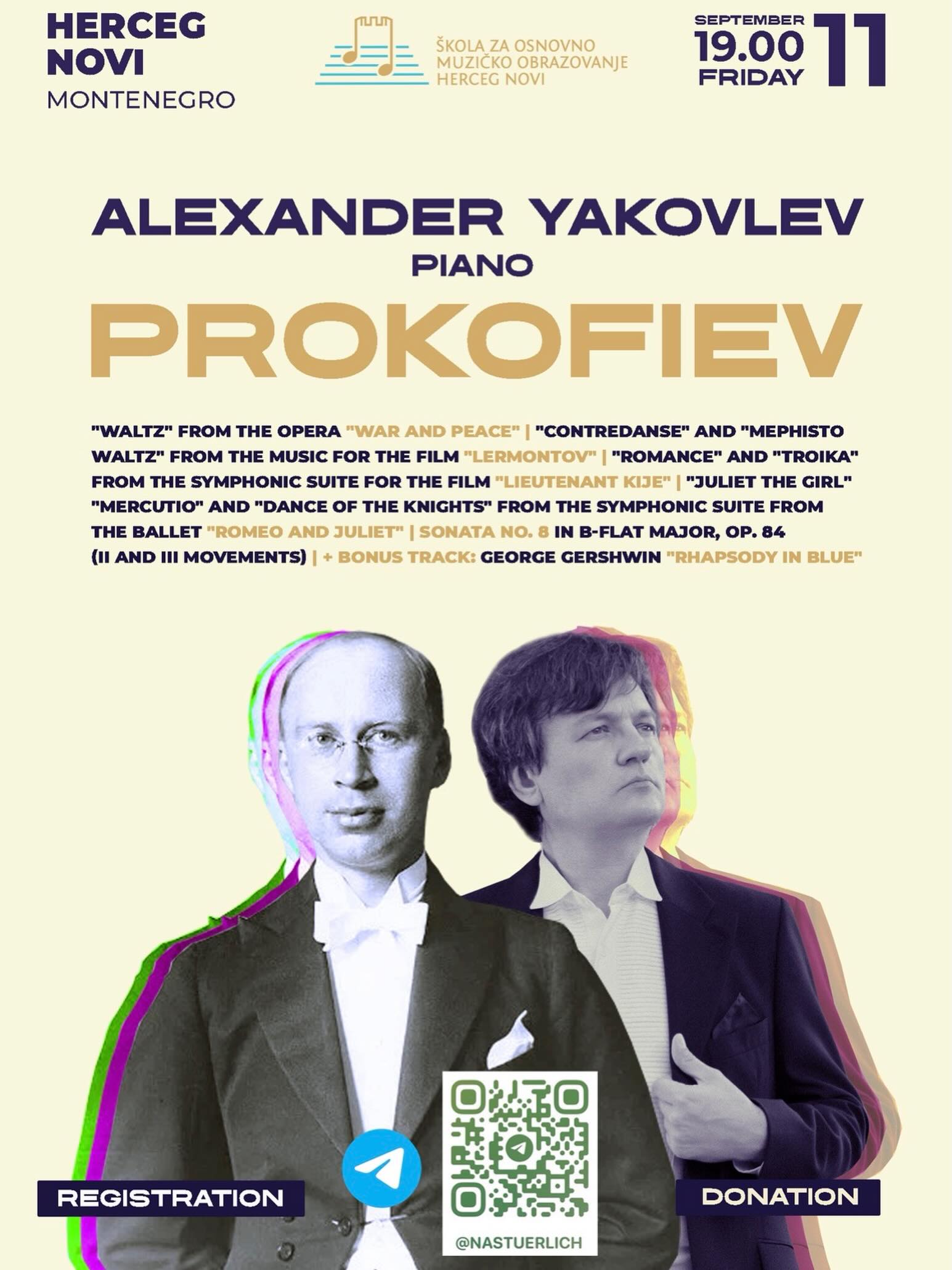 Alexander Yakovlev Piano Recital: Prokofiev & Gershwin