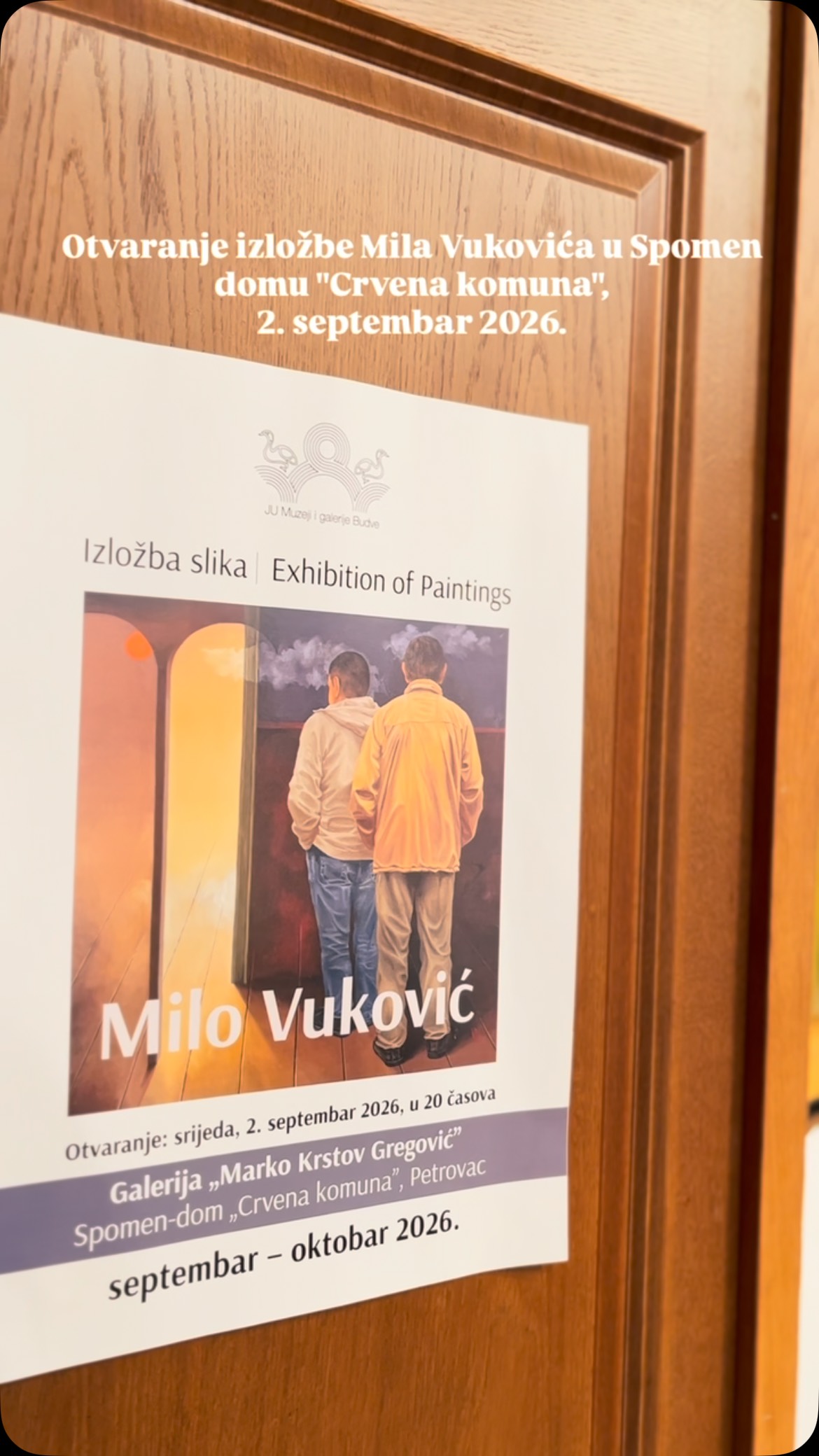Otvaranje izložbe Mila Vukovića, Spomen dom "Crvena komuna"
