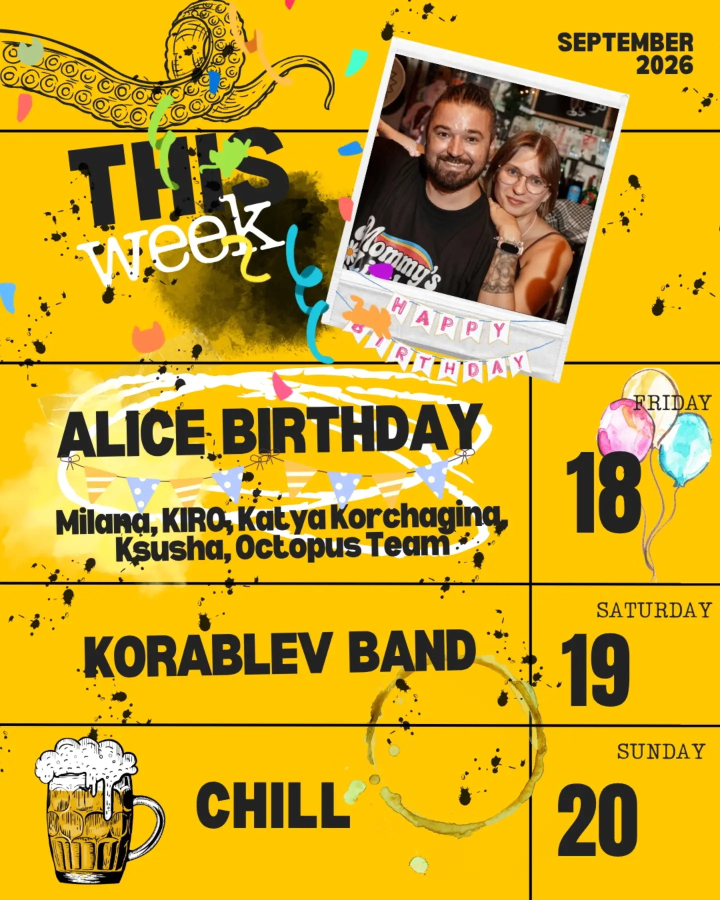 KORABLEV Band, Drunk Octopus Bar