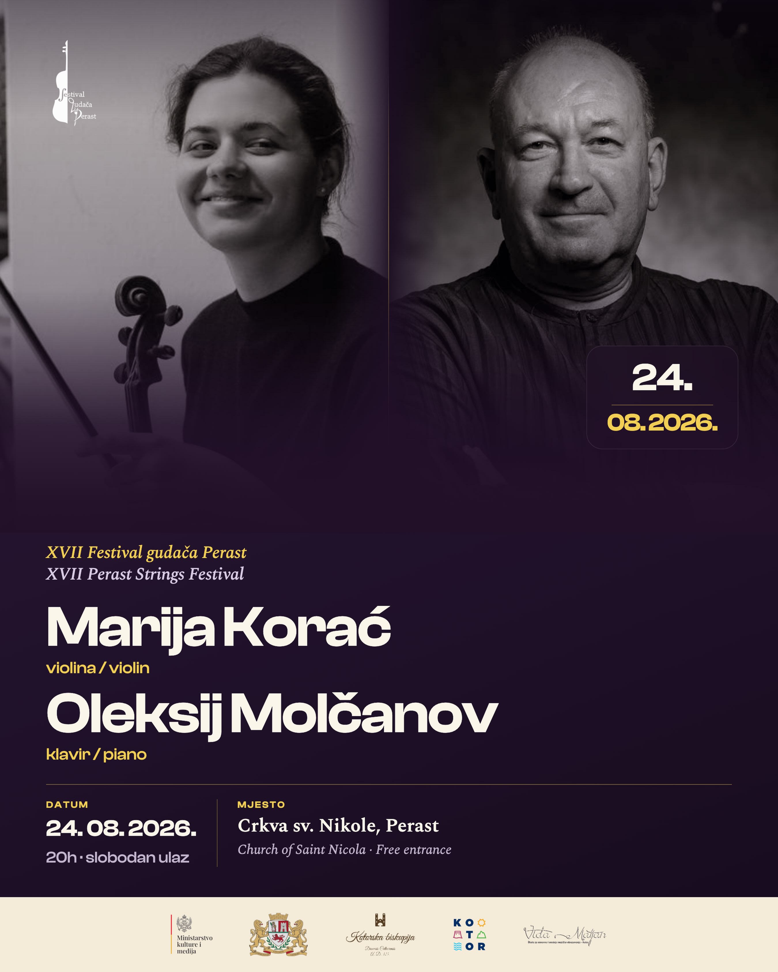 XVII Festival gudača Perast, Crkva sv. Nikole, Perast