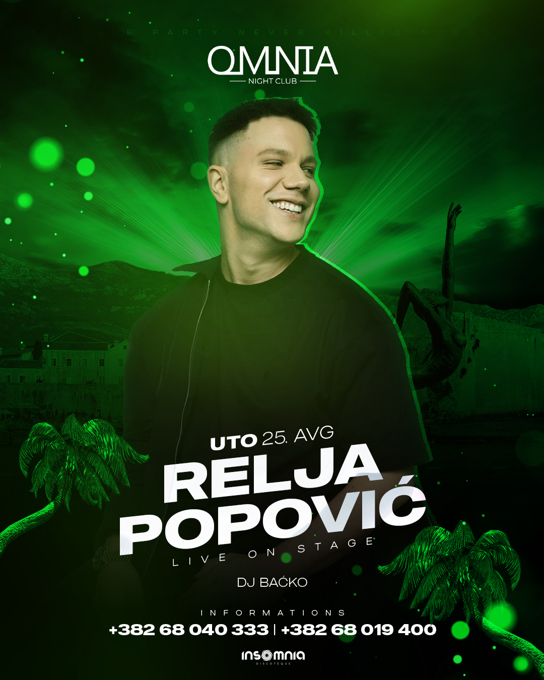 Relja Popović, Omnia Night Club