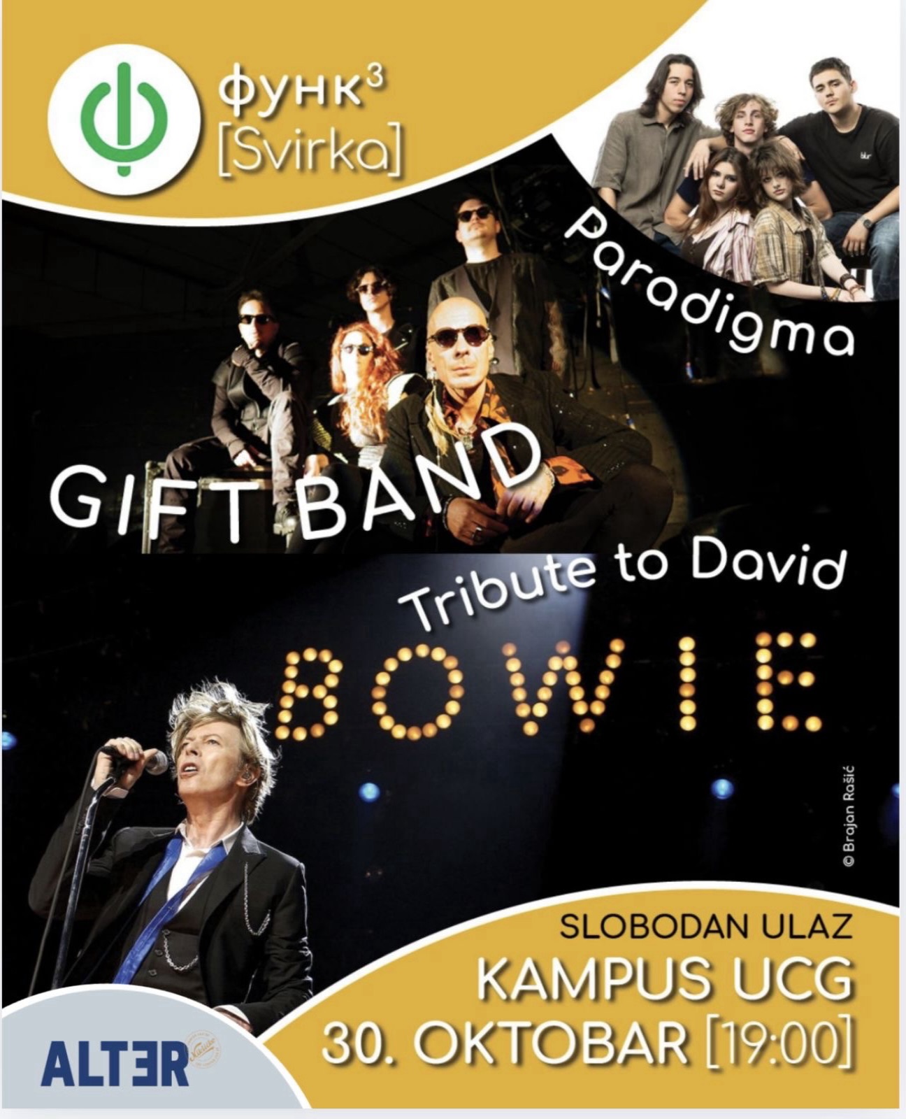 FUNK finale: GIFT -- Tribute to David Bowie, Kampus UCG