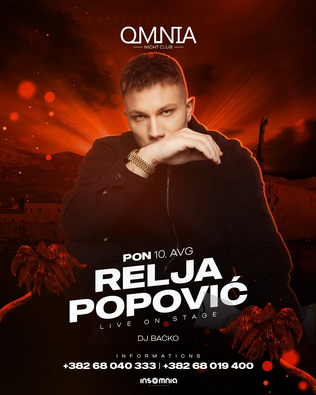 Relja Popović, Omnia Night Club