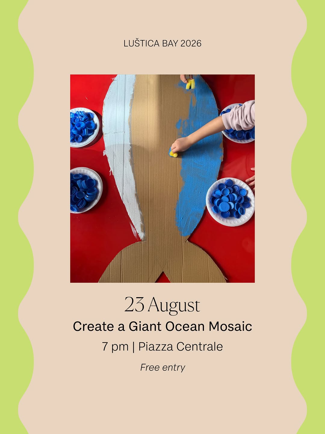 Create a Giant Ocean Mosaic, Piazza Centrale
