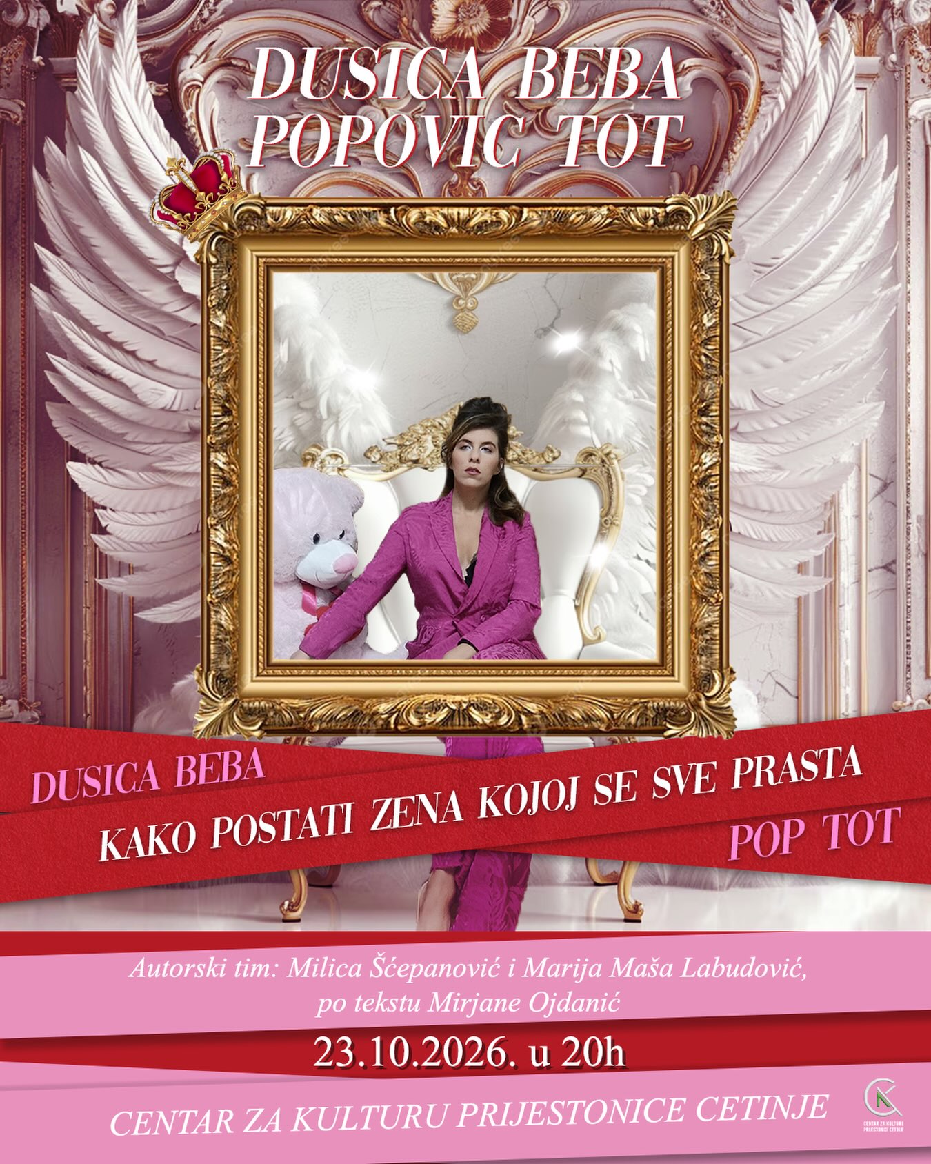 Monodrama „Kako postati žena kojoj se sve prašta", Galerija Centra za kulturu Prijestonice Cetinje