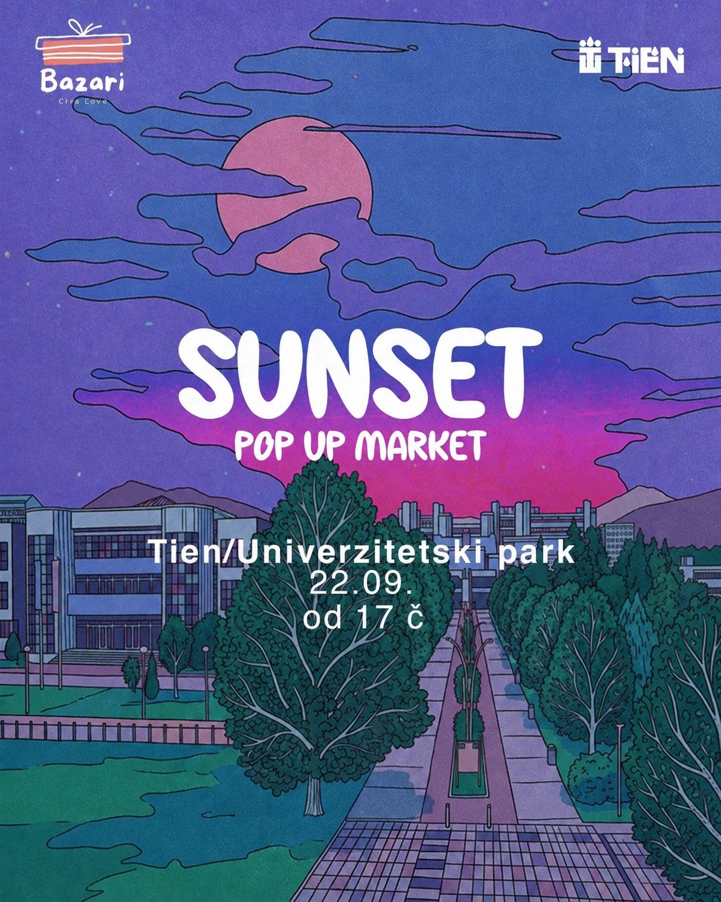 Pop Up Market / Bazar rukotvoraca, Tien / Univerzitetski park