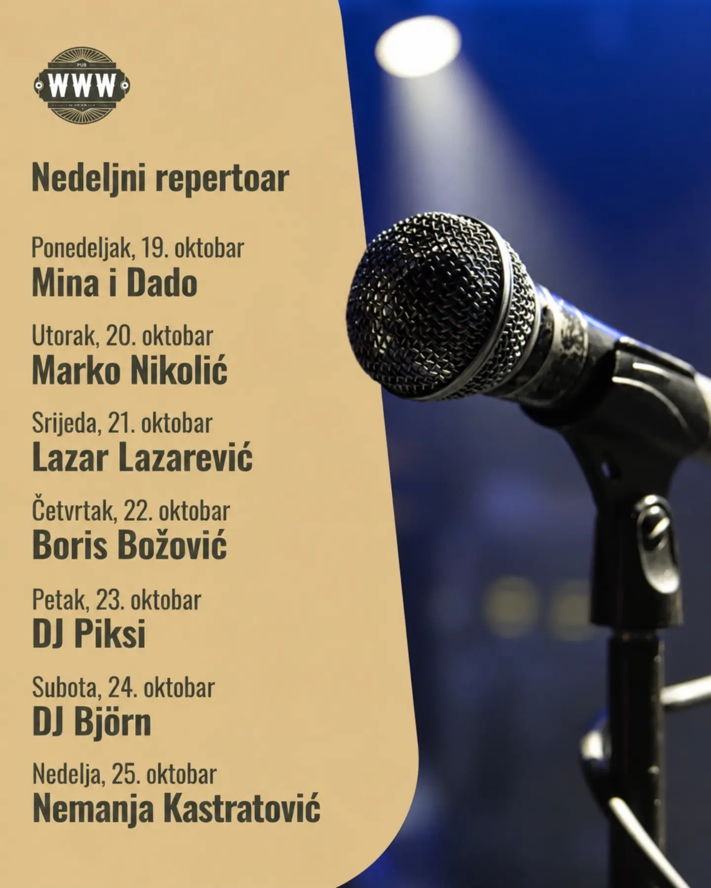 DJ Bjorn, Pub WWW, Bokeška 4