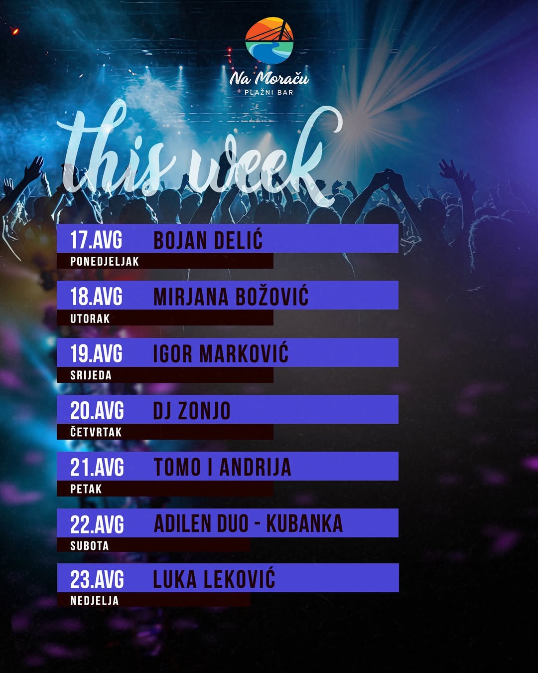 Igor Marković, Plažni bar Na Moraču