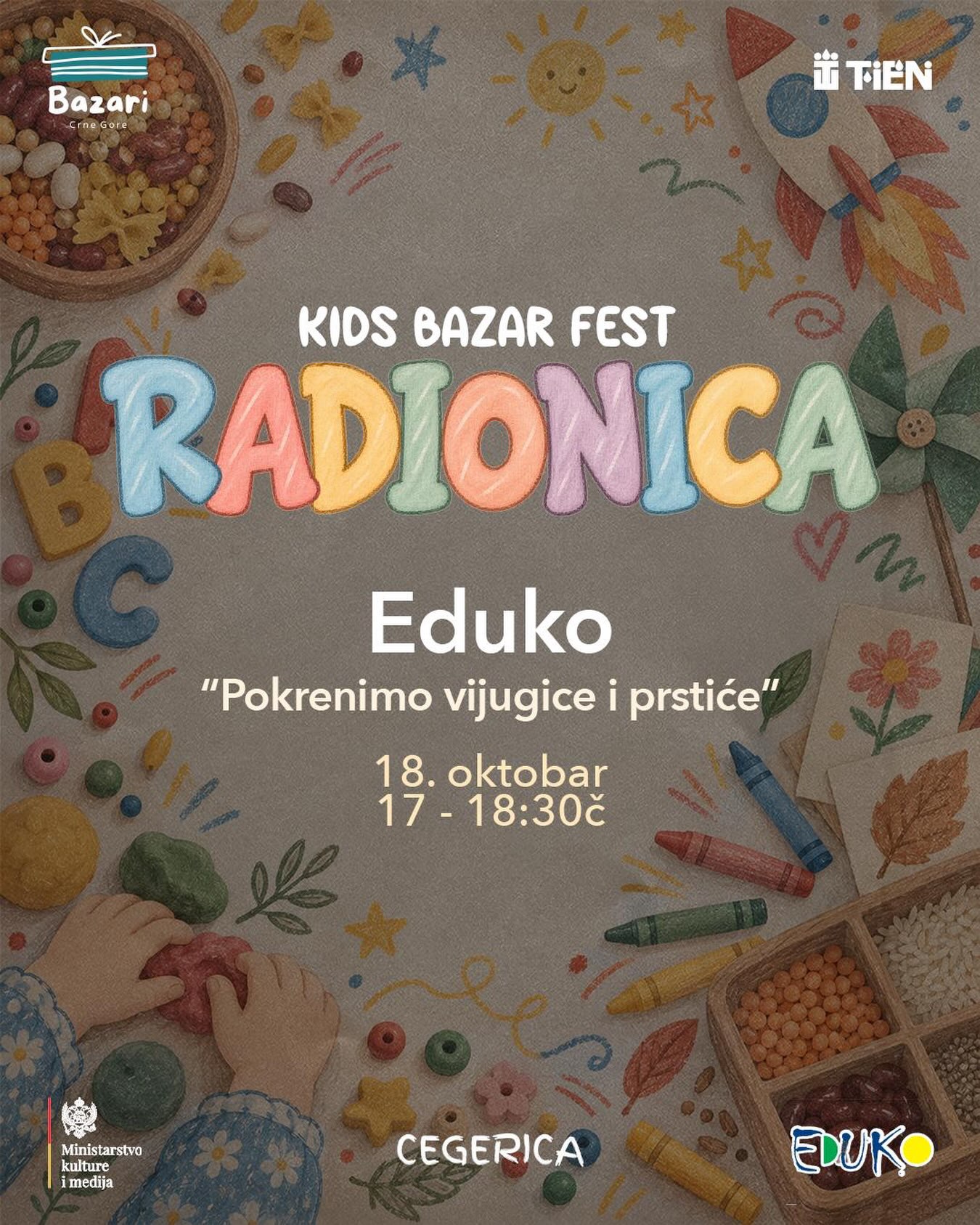 Radionica „Pokrenimo vijugice i prstiće"