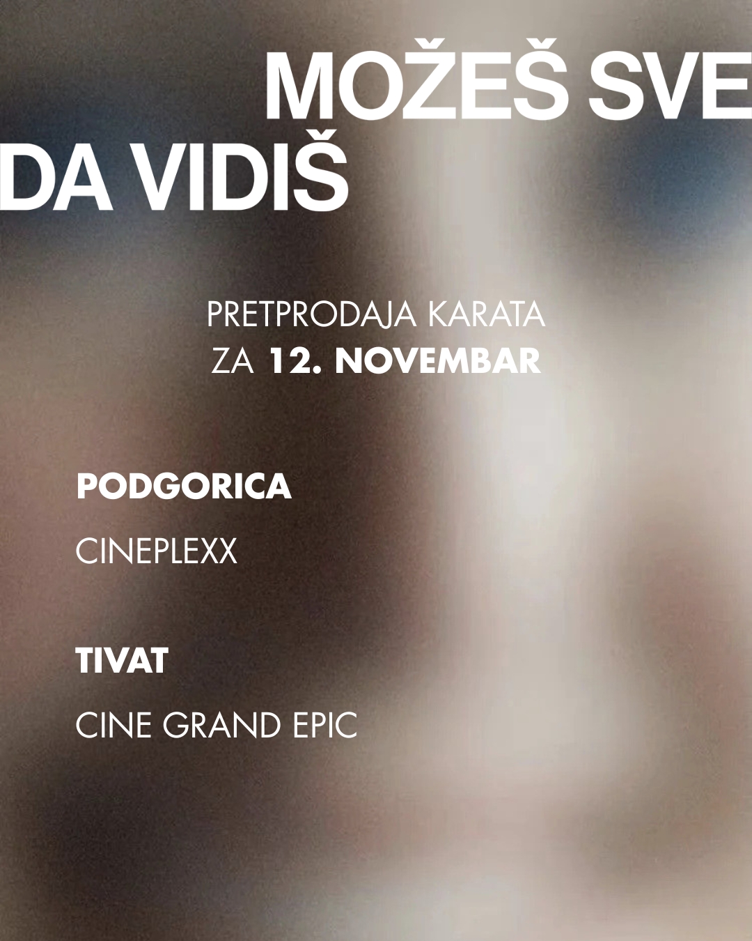 Projekcija filma Možeš sve da vidiš, Cineplexx