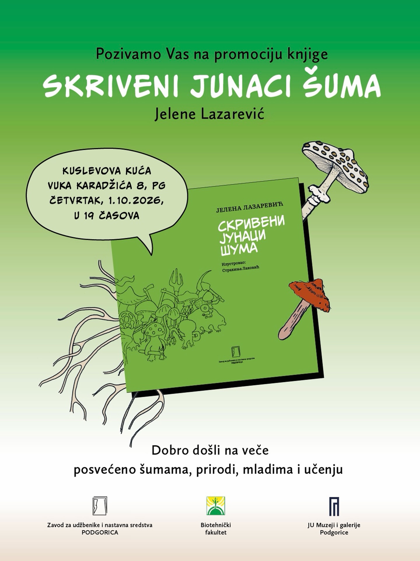 Promocija knjige „Skriveni junaci šuma", Kuslevova kuća