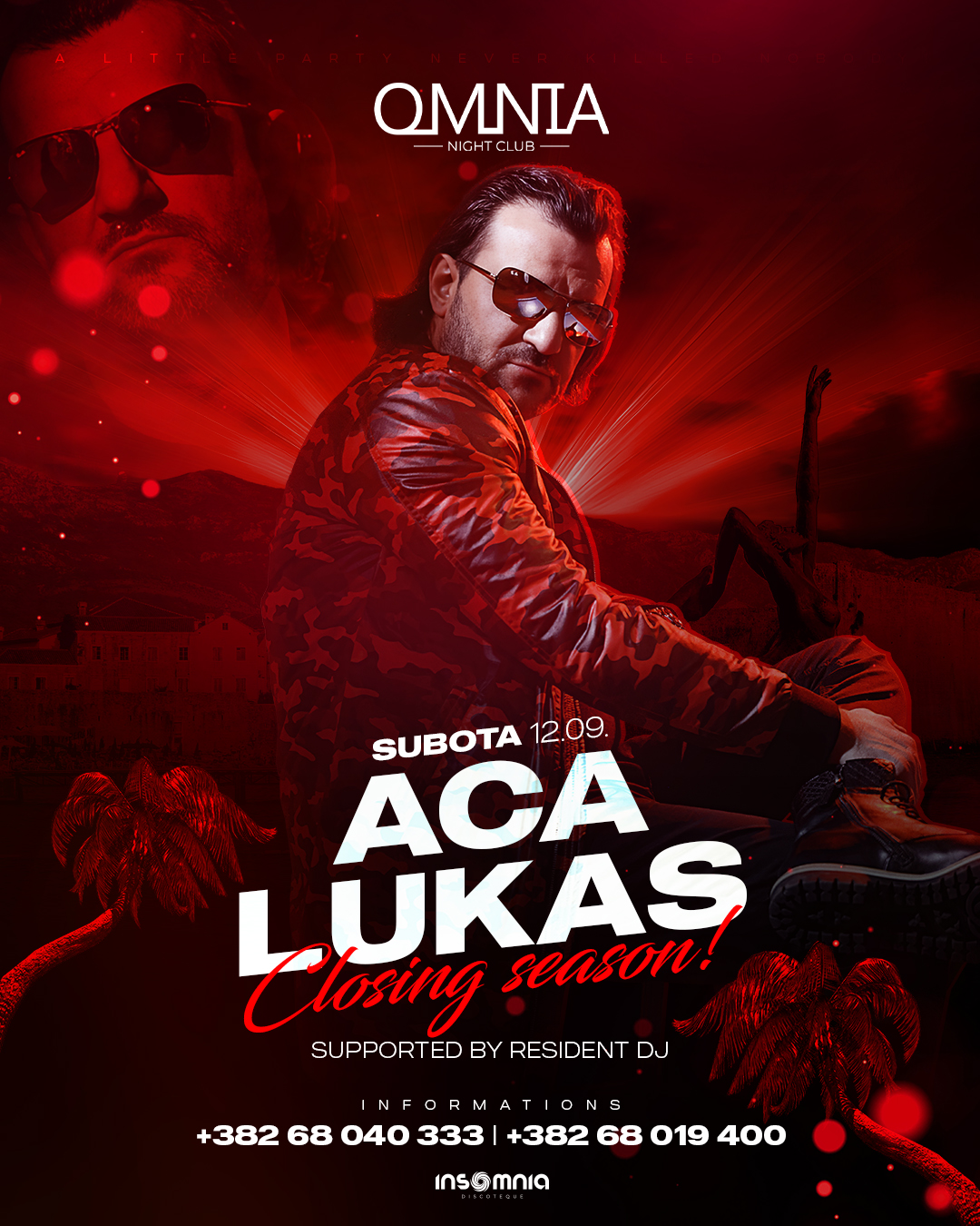 Aca Lukas Live, Omnia Night Club