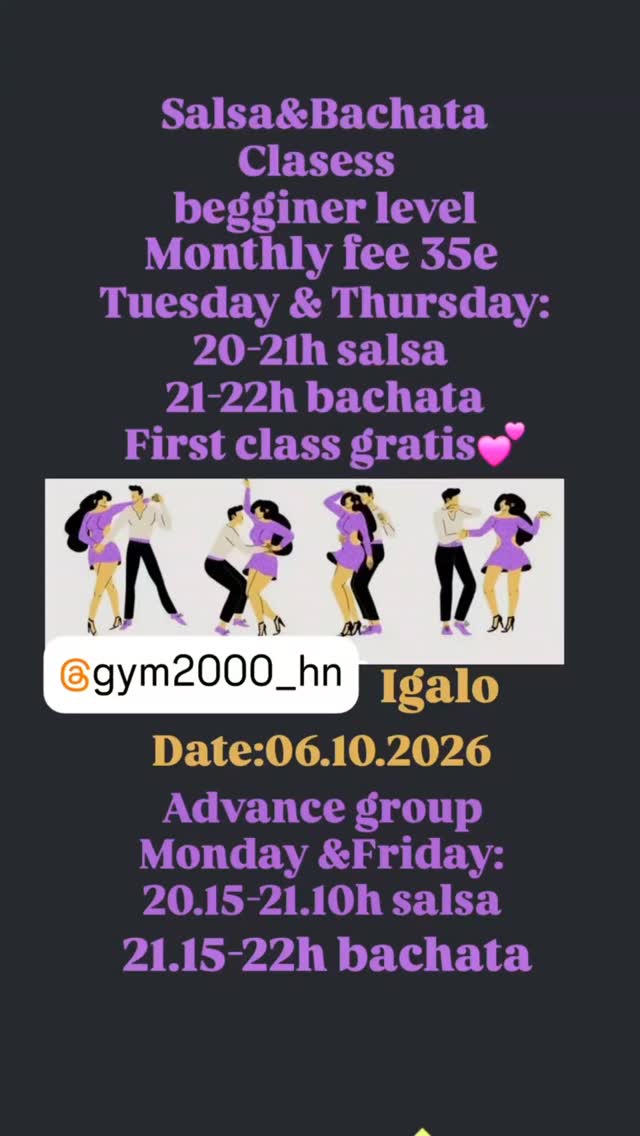Salsa & Bachata Classes -- Beginner Level, Gym 2000