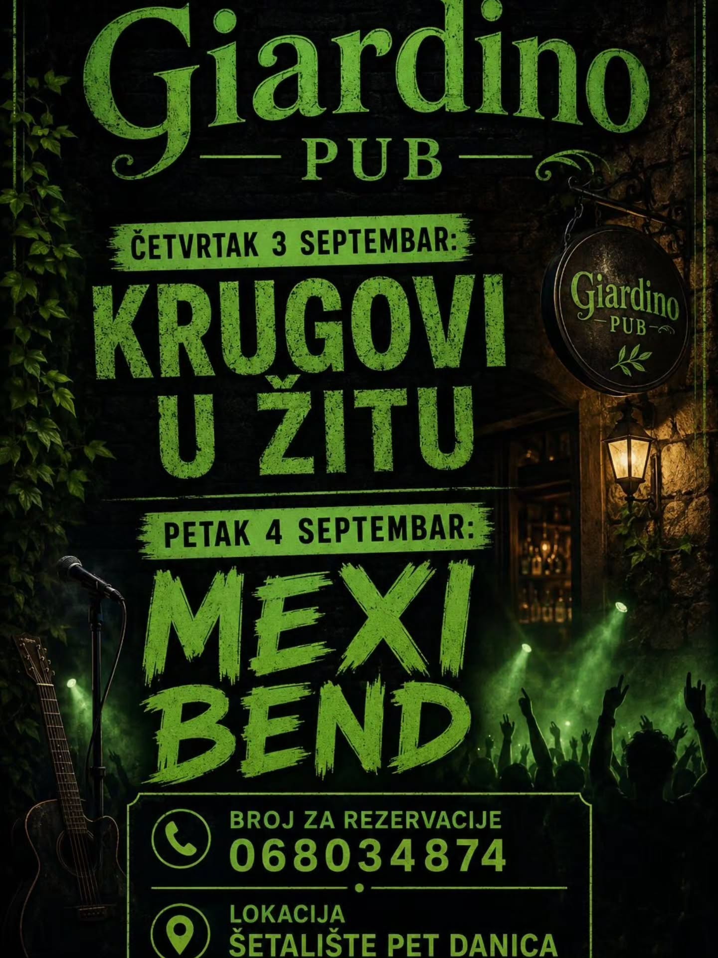 Krugovi u žitu, Giardino Pub