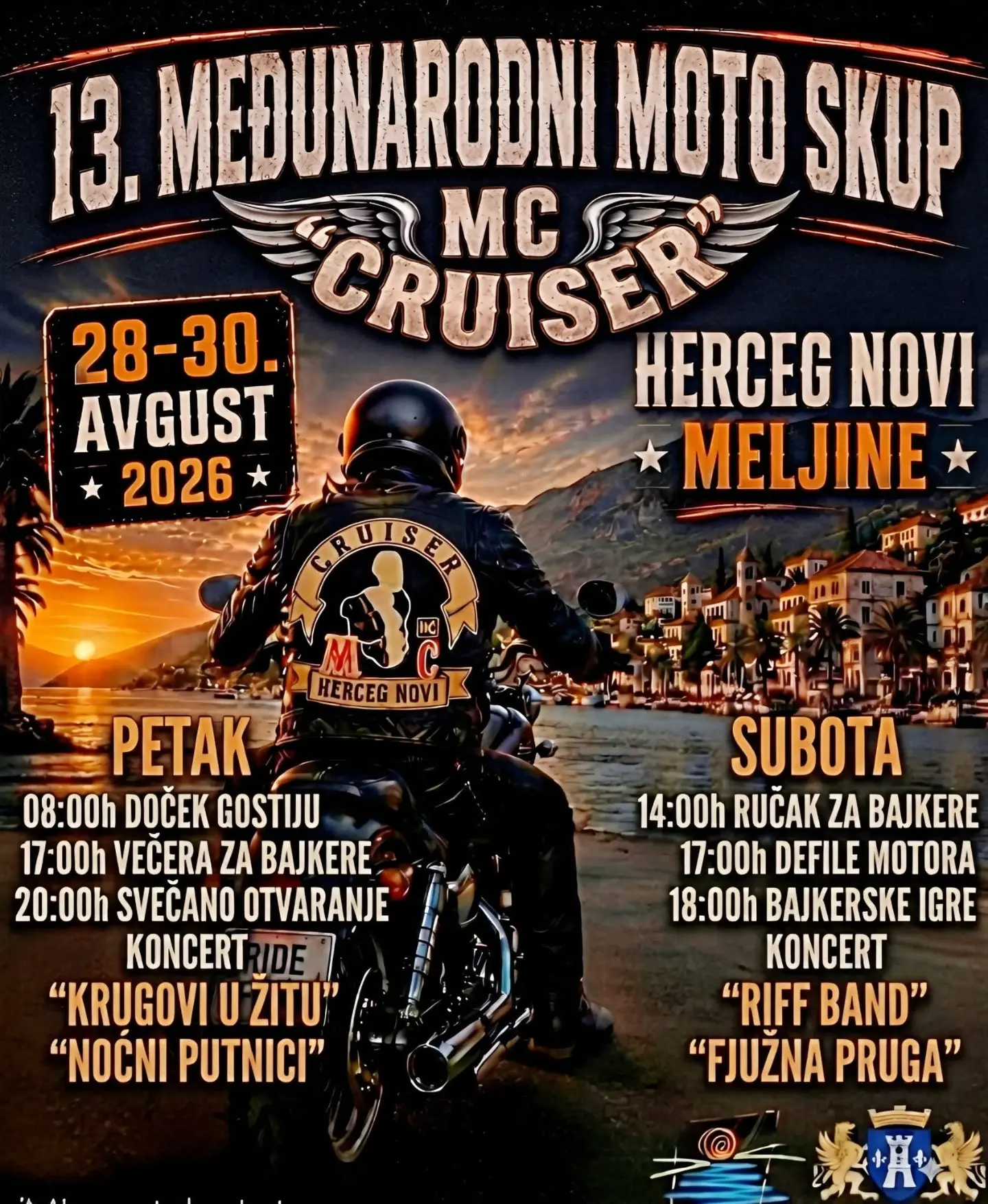 Doručak i ispraćaj bajkerske braće, Meljine