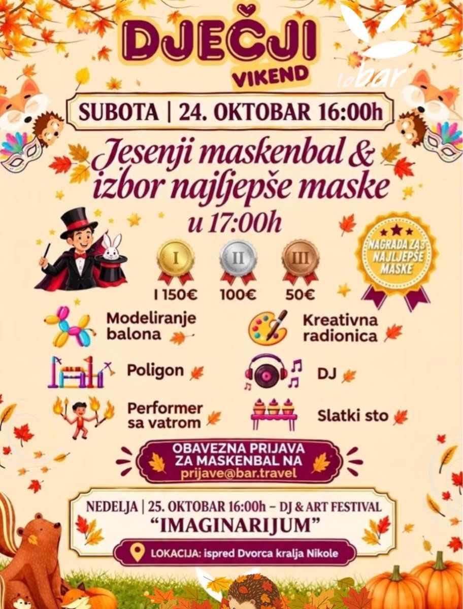 Dječji maskenbal, Ispred Dvorca kralja Nikole