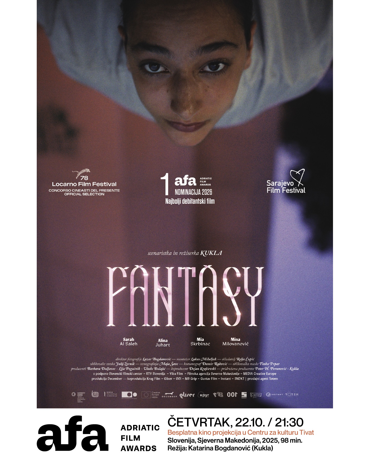 Adriatic Film Awards -- projekcija filma "Kukla", Centar za kulturu Tivat