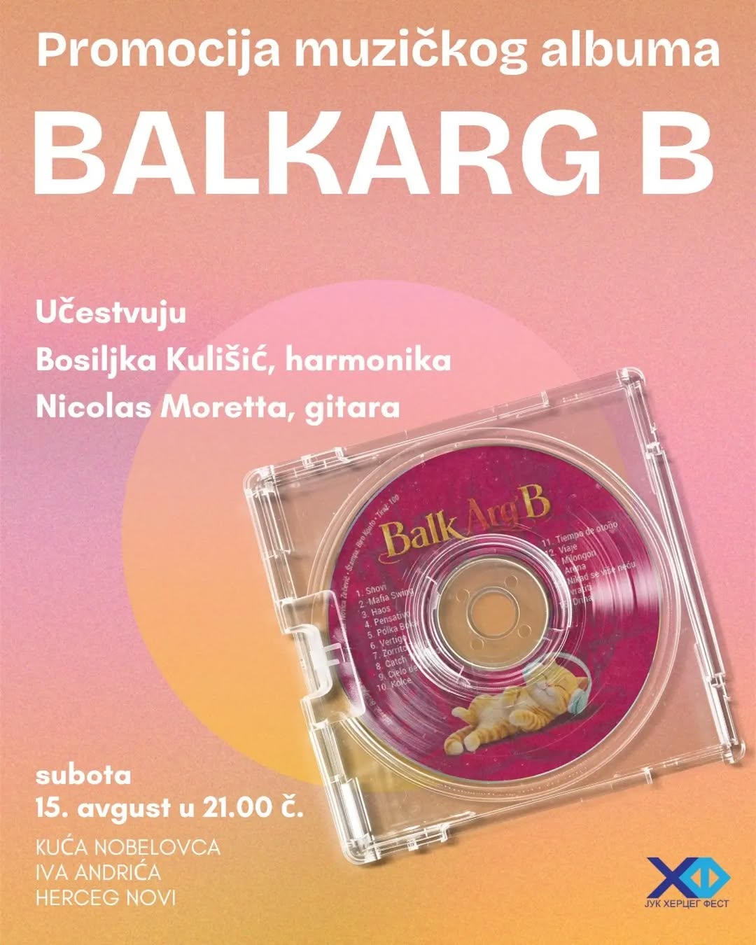 Promocija albuma „BalkArg B", Kuća nobelovca Iva Andrića