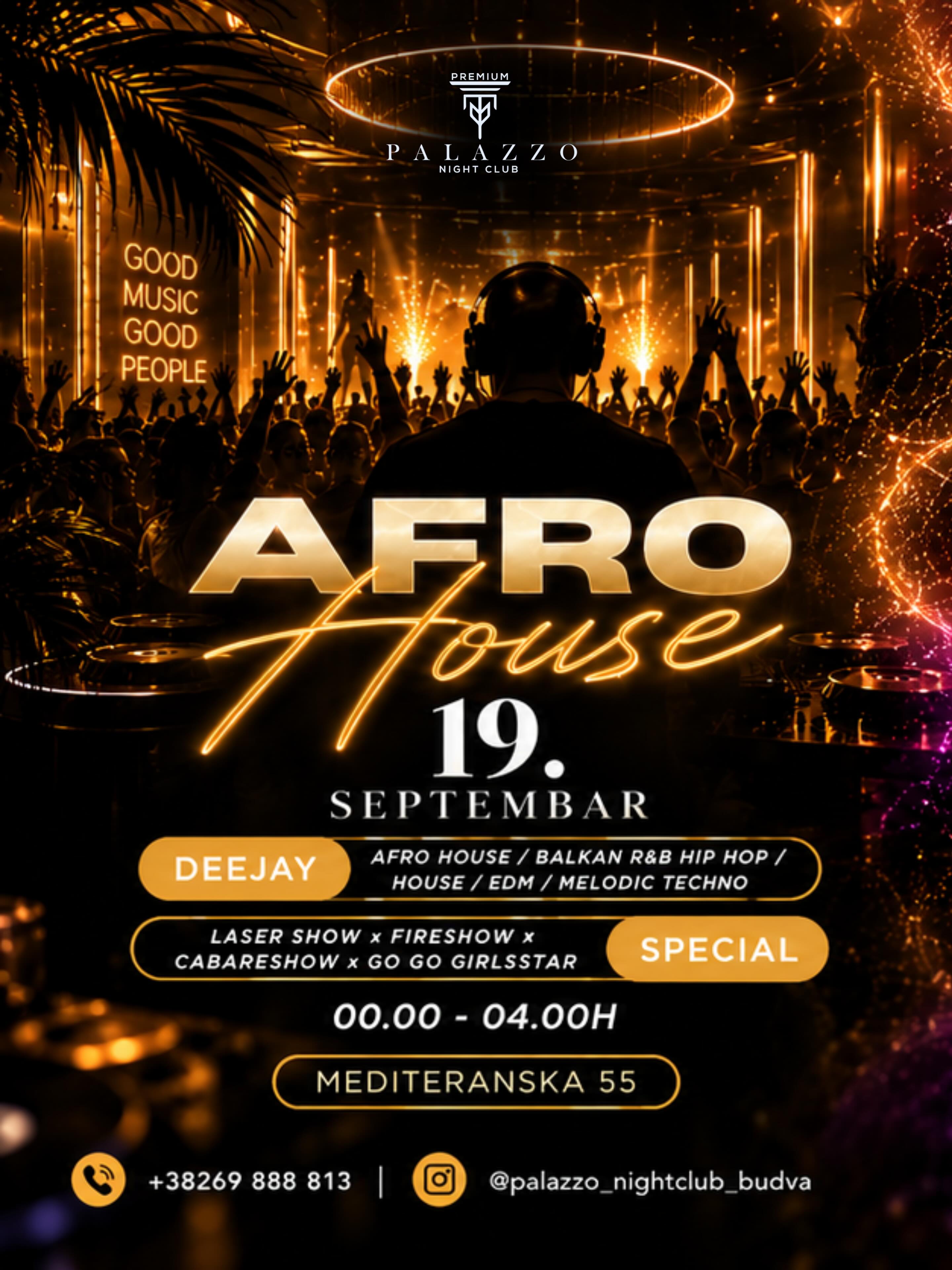 Afro House Night at Palazzo Night Club, Palazzo Night Club