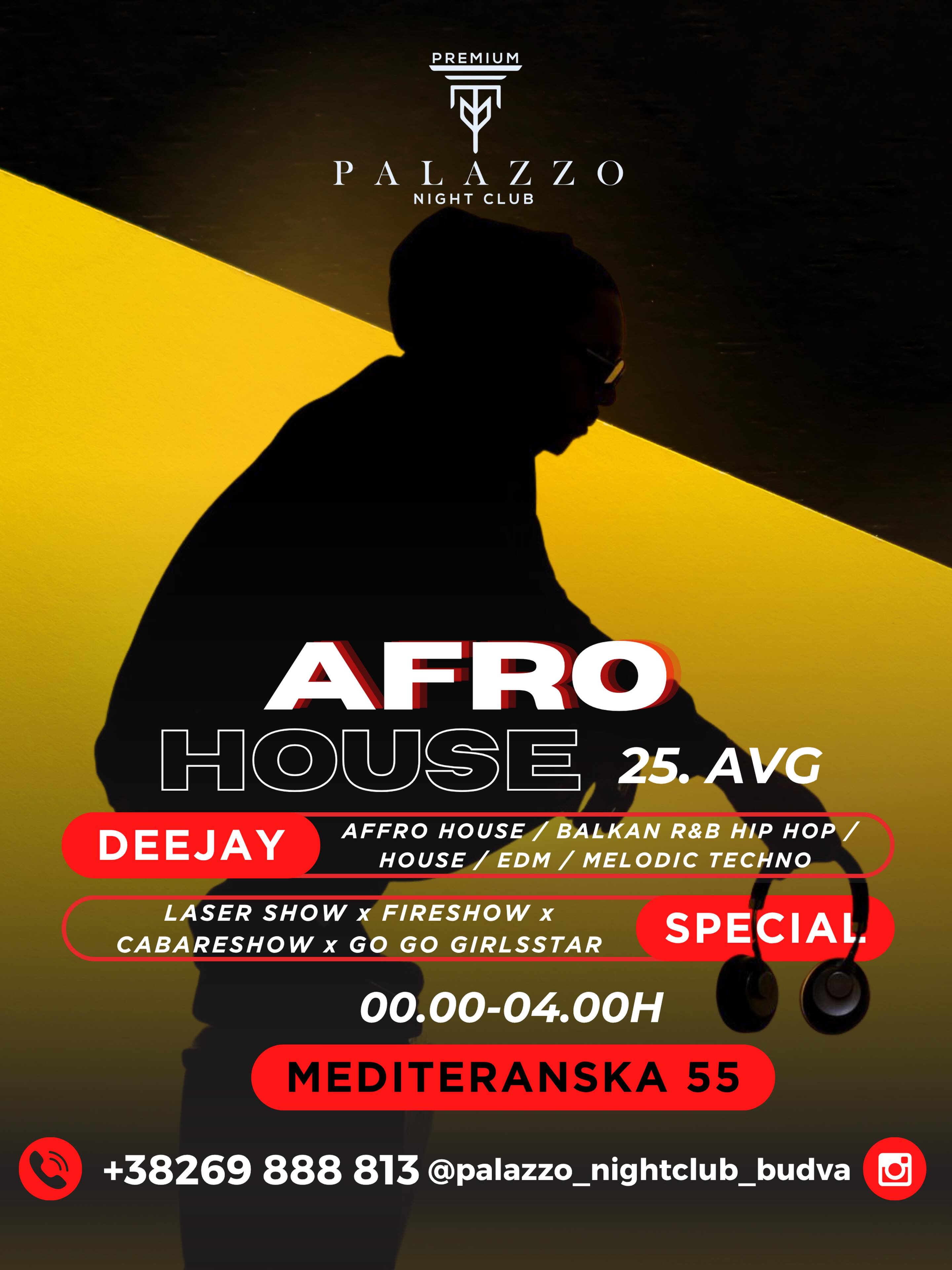 Palazzo Night Club - Afro, House, Balkan, R&B, Hip Hop, EDM/Melodic Techno, Palazzo Night Club