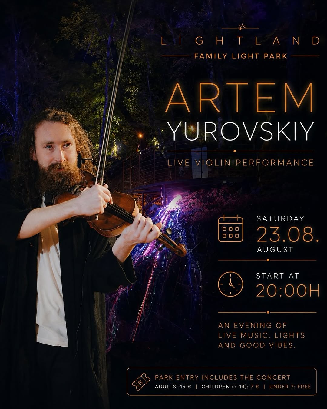 Artem Yurovskiy - Live Violin Performance, Парк LightLand